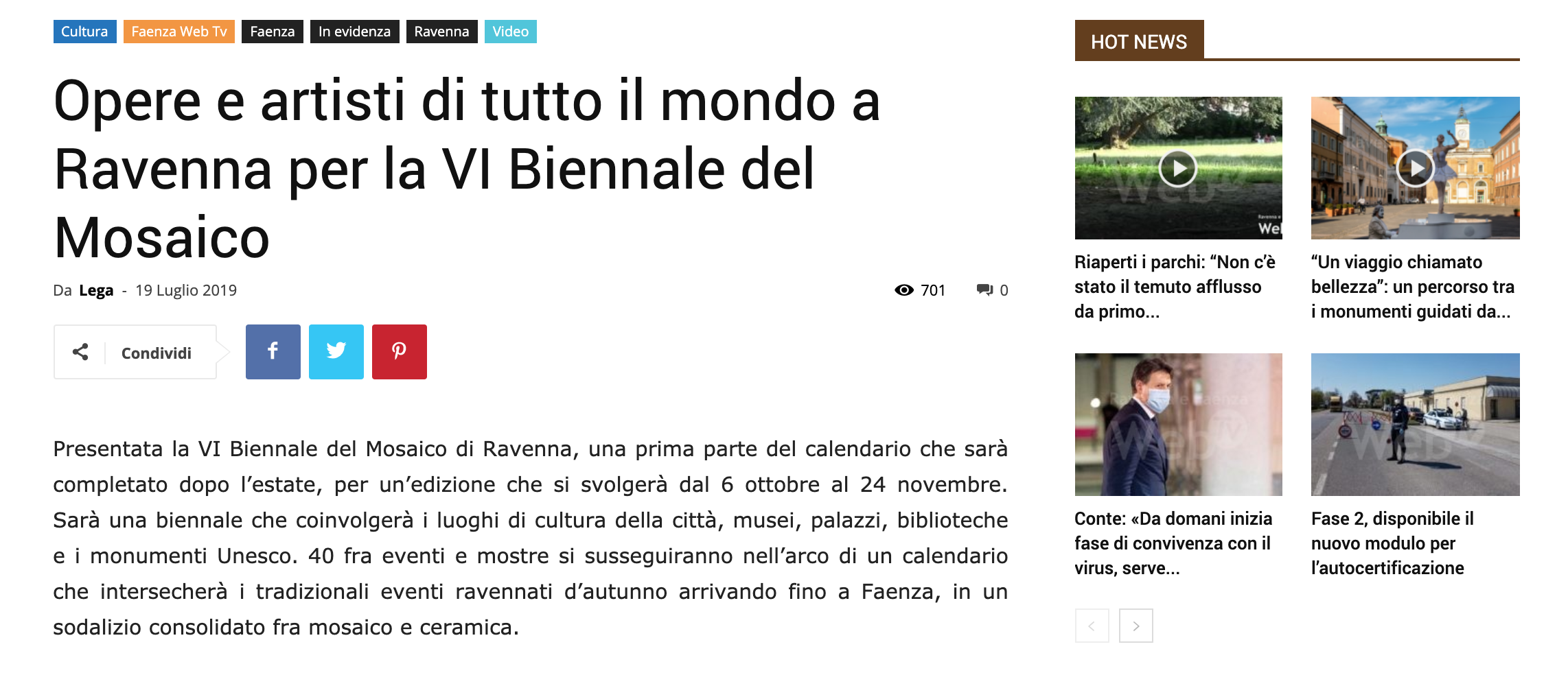 I cartoni per i mosaici di Dora Markus su Ravennawebtv | Pallavicini22 spazio espositivo Ravenna
