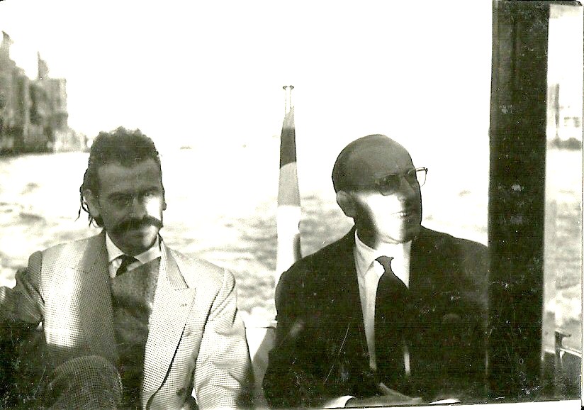 Mathieu e Pagnani a Venezia 1960 (Archivio Ghigi-Pagnani)