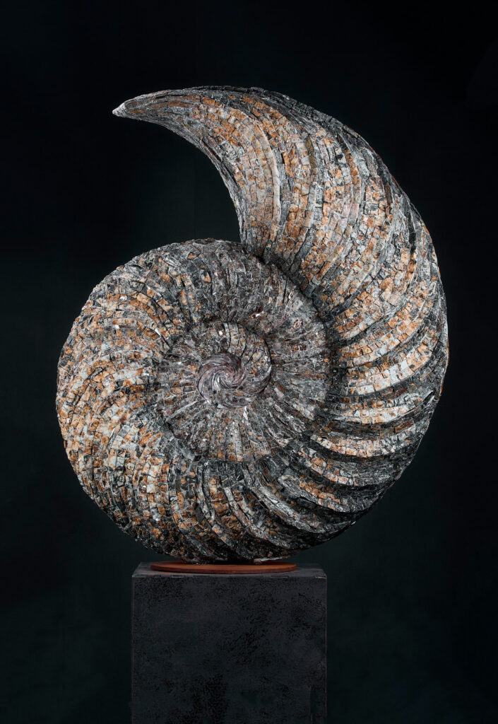 Nautilus, scultura 2022130 x 112 x 25